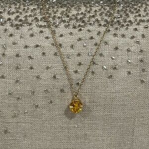 Gold Topaz Adjustable Necklace